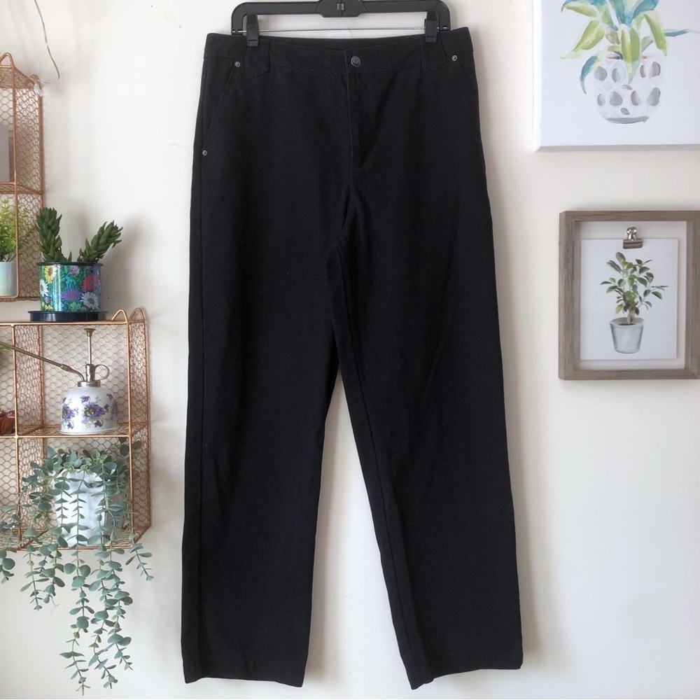 Future Collective High Rise Straight Twill Pant Yoke Seam Sz 12 Reese Blutstein - Picture 2 of 14